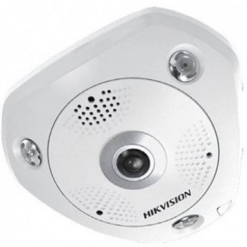 Панорамная вандалостойкая FishEye IP-камера Hikvision DS-2CD6W32FWD-IVS с ИК-подсветкой